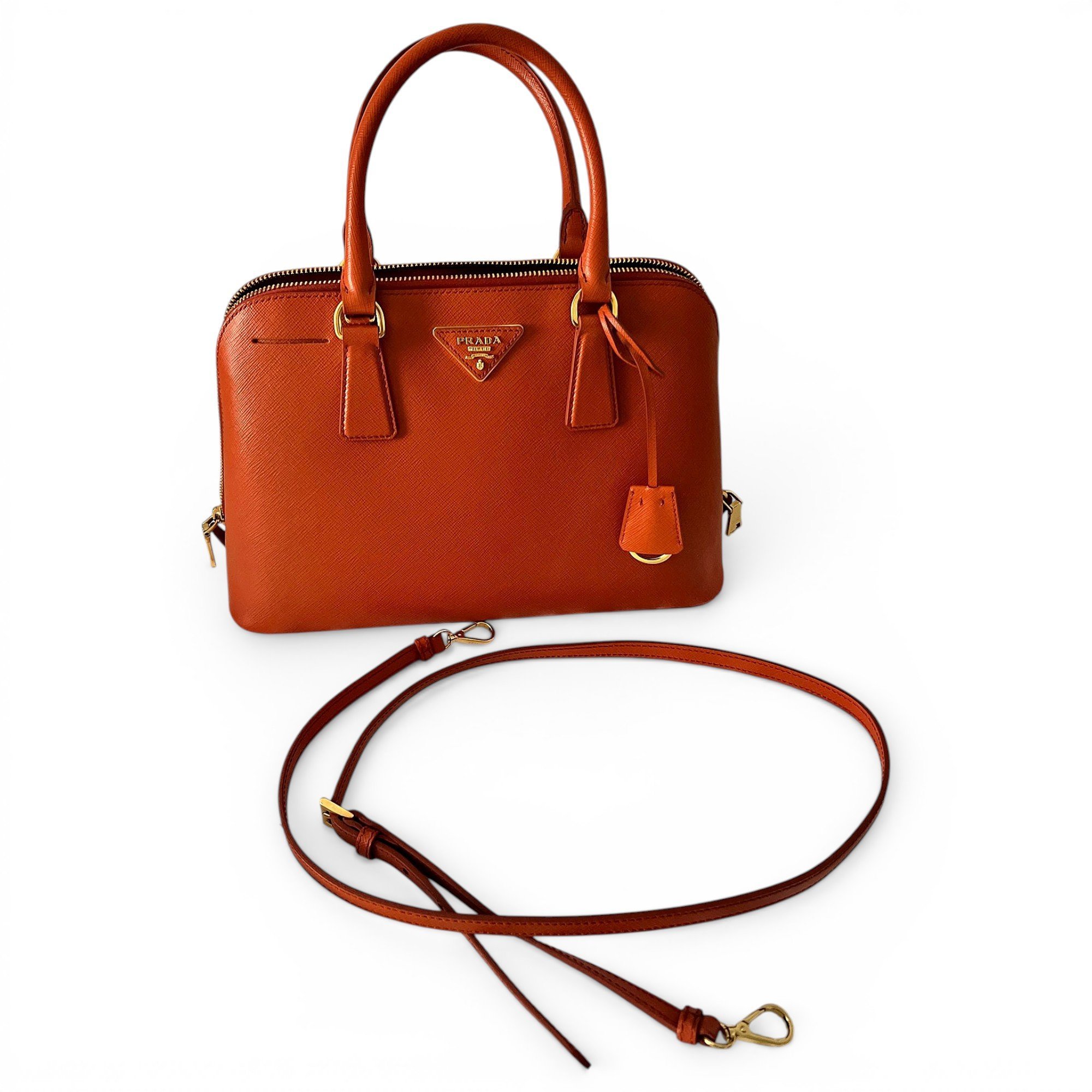 Promenade leather handbag