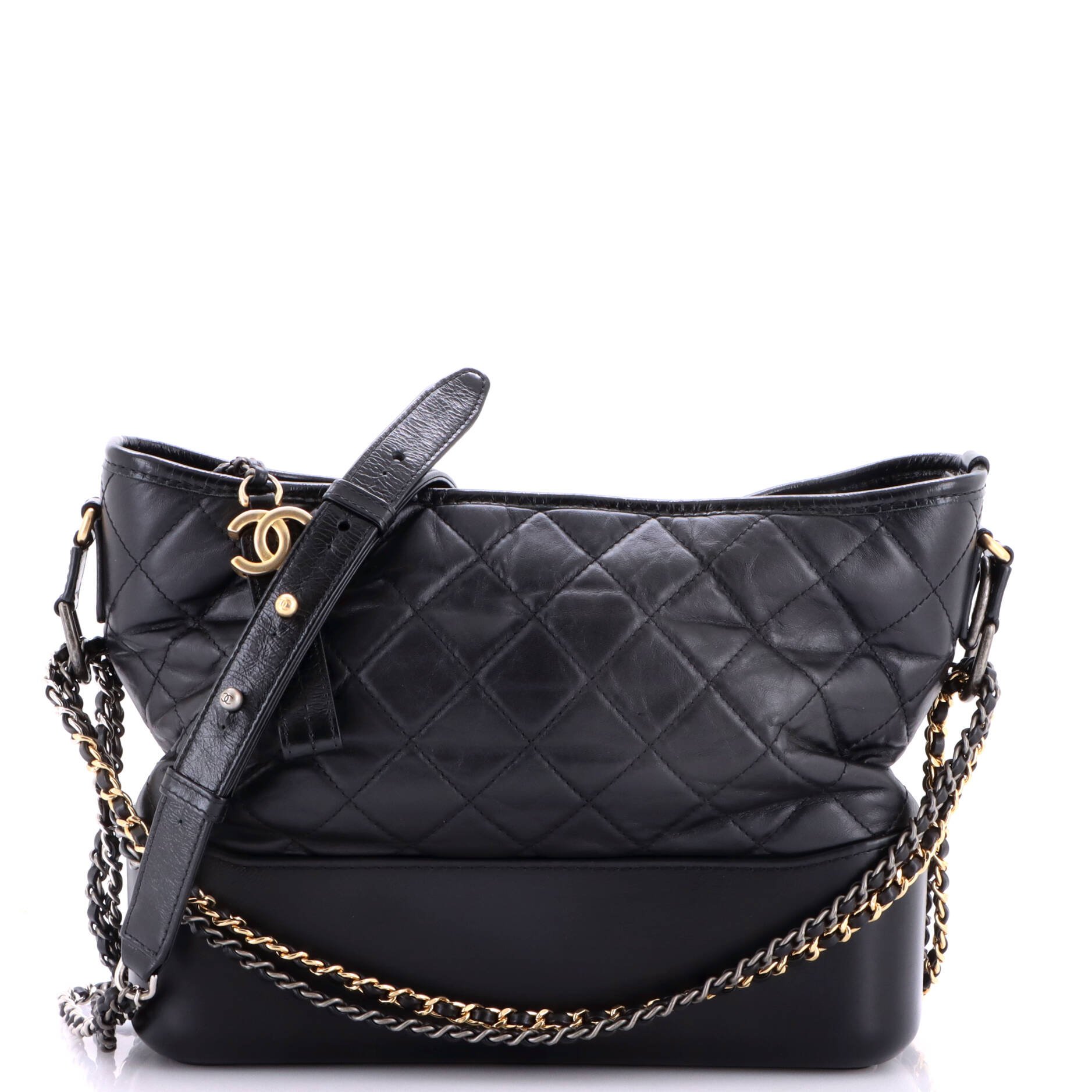 Gabrielle Hobo Quilted Aged Calfskin Medium