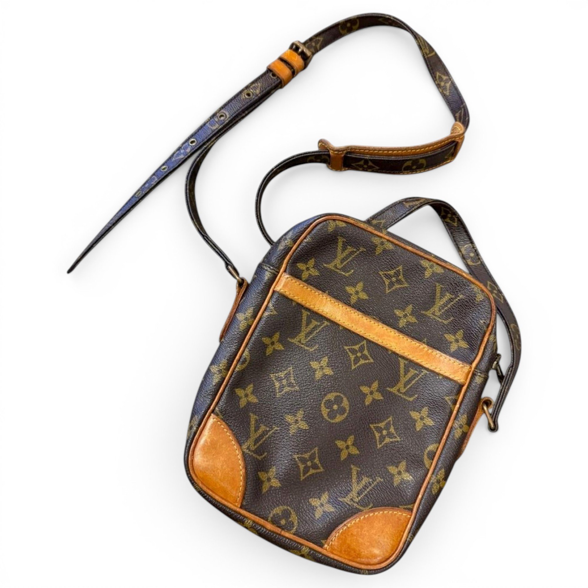 Danube leather crossbody bag