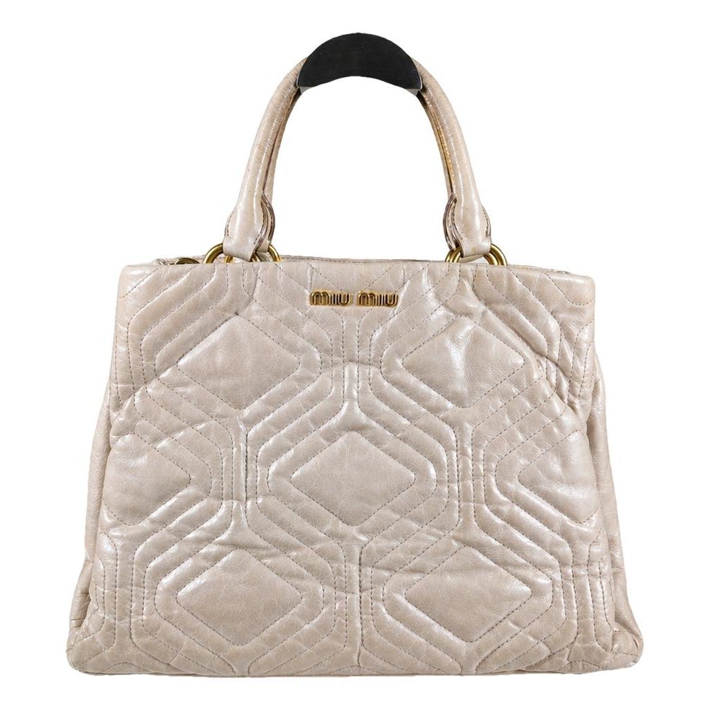Matelassé leather handbag