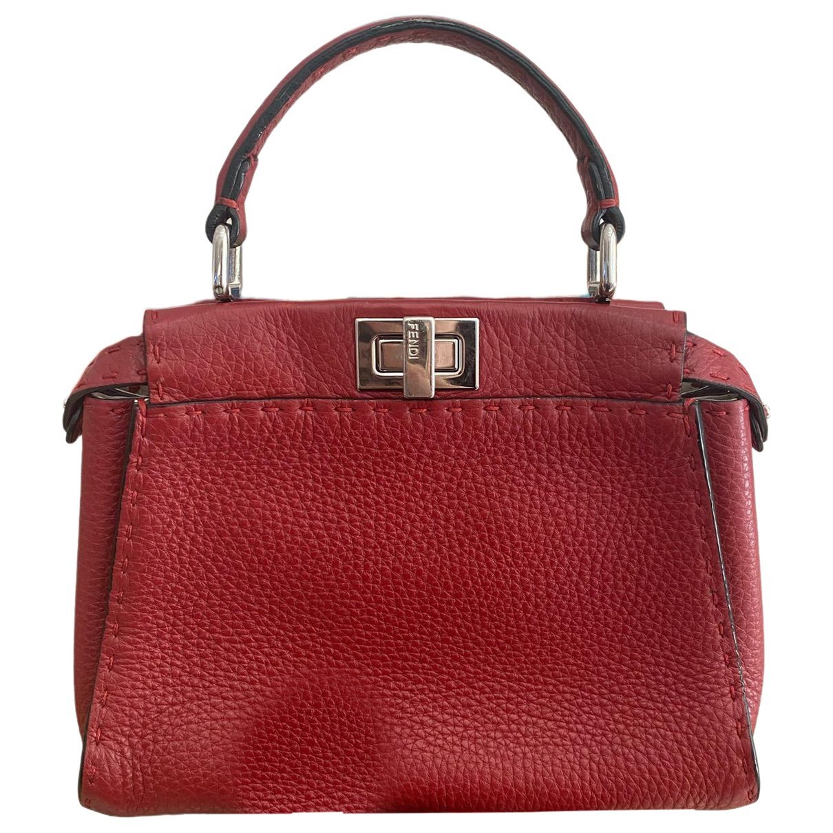 Peekaboo leather handbag