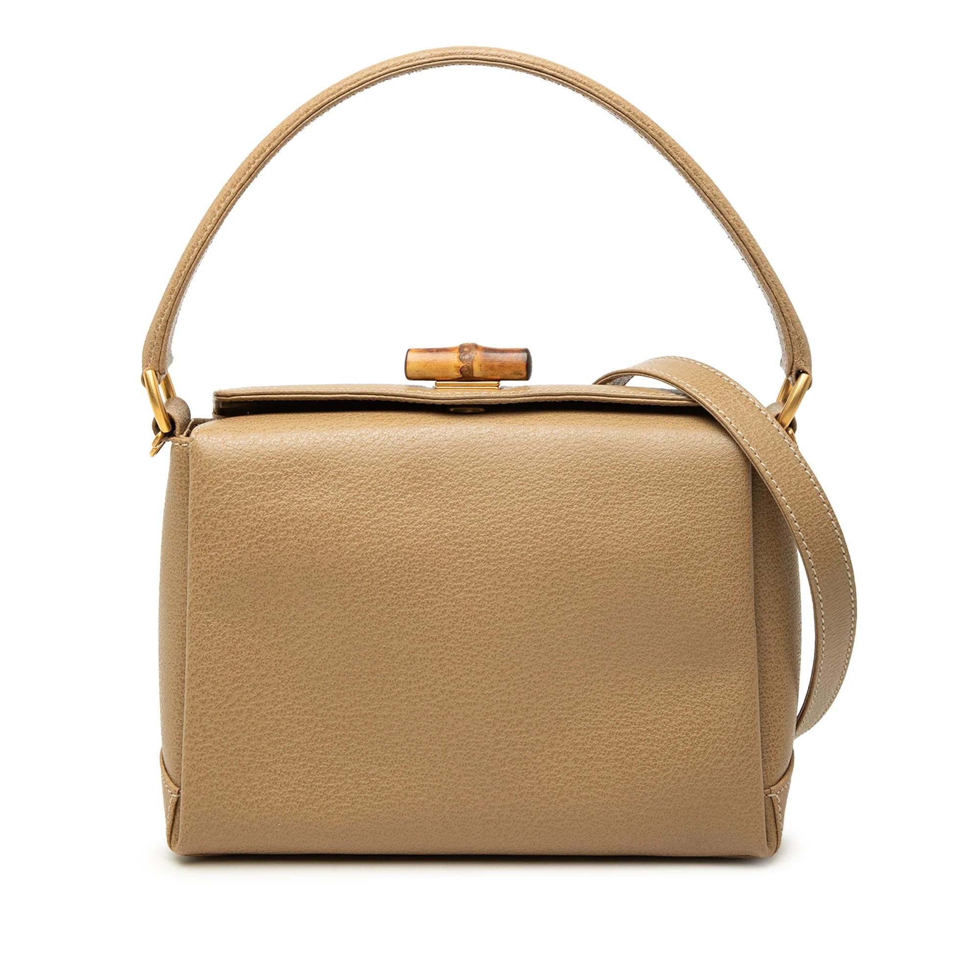 Bamboo pony-style calfskin satchel