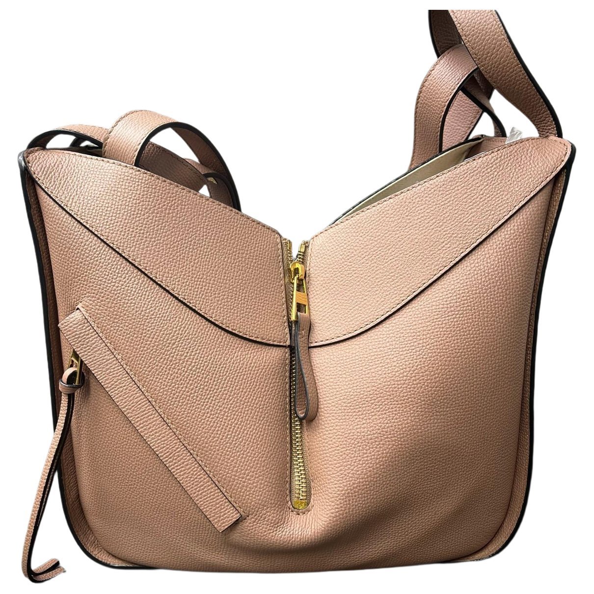 Hammock leather handbag