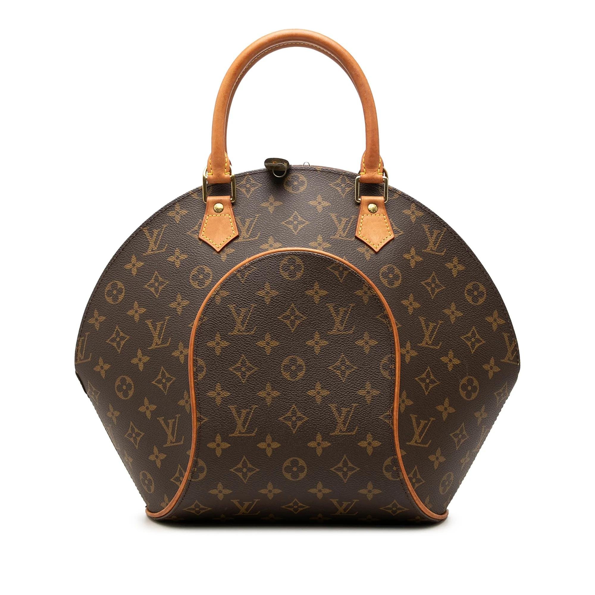 Ellipse leather handbag