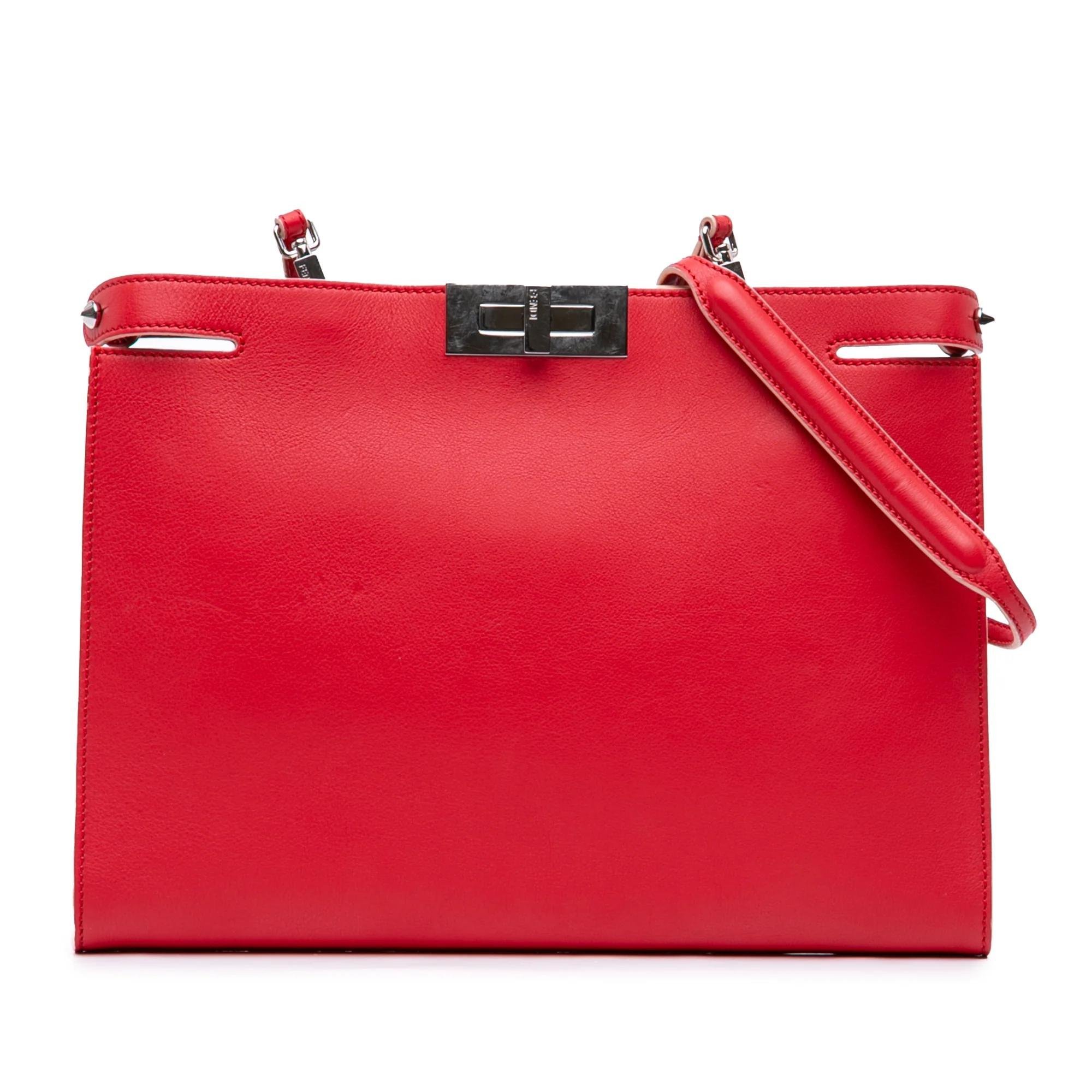 Peekaboo pony-style calfskin handbag