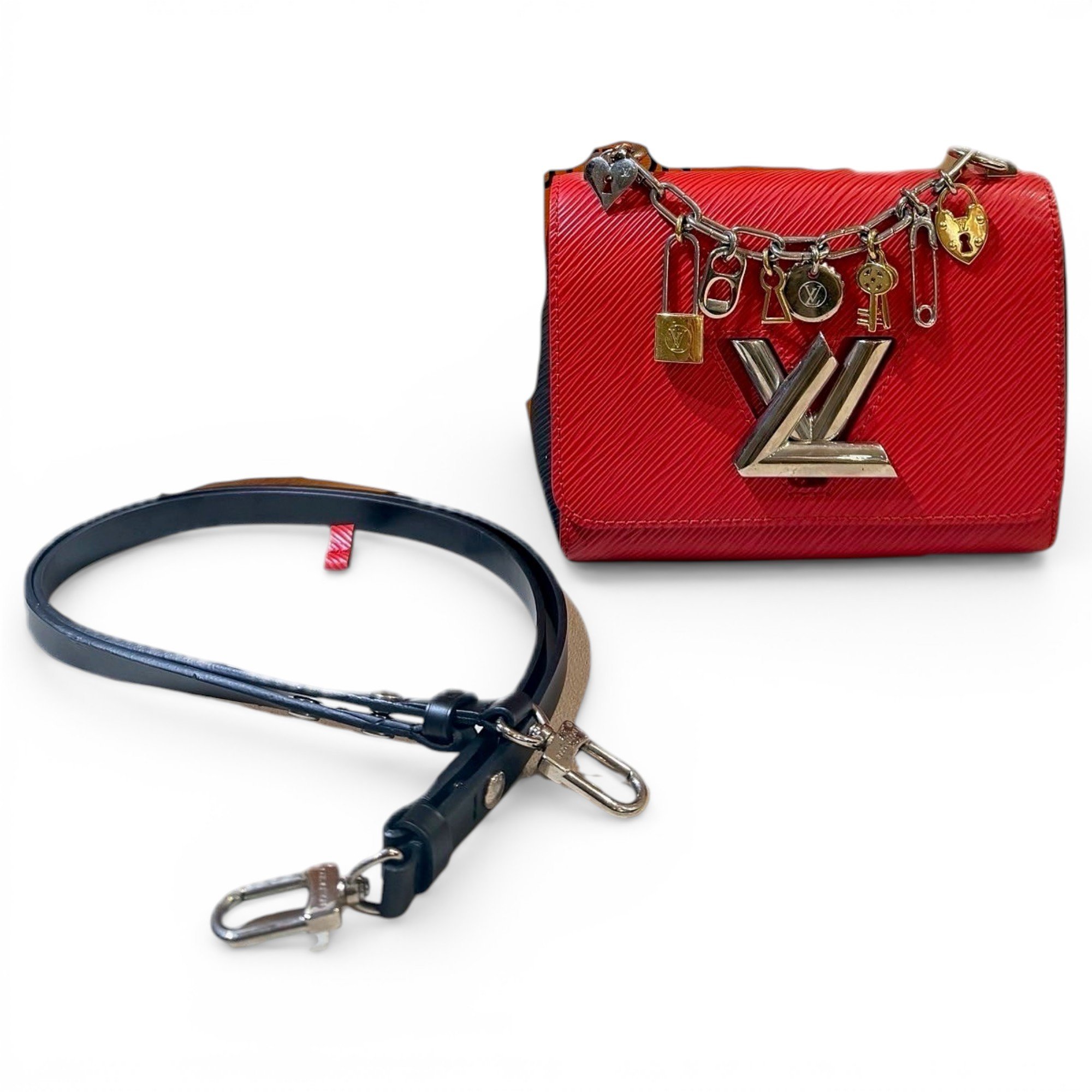 Twist leather handbag