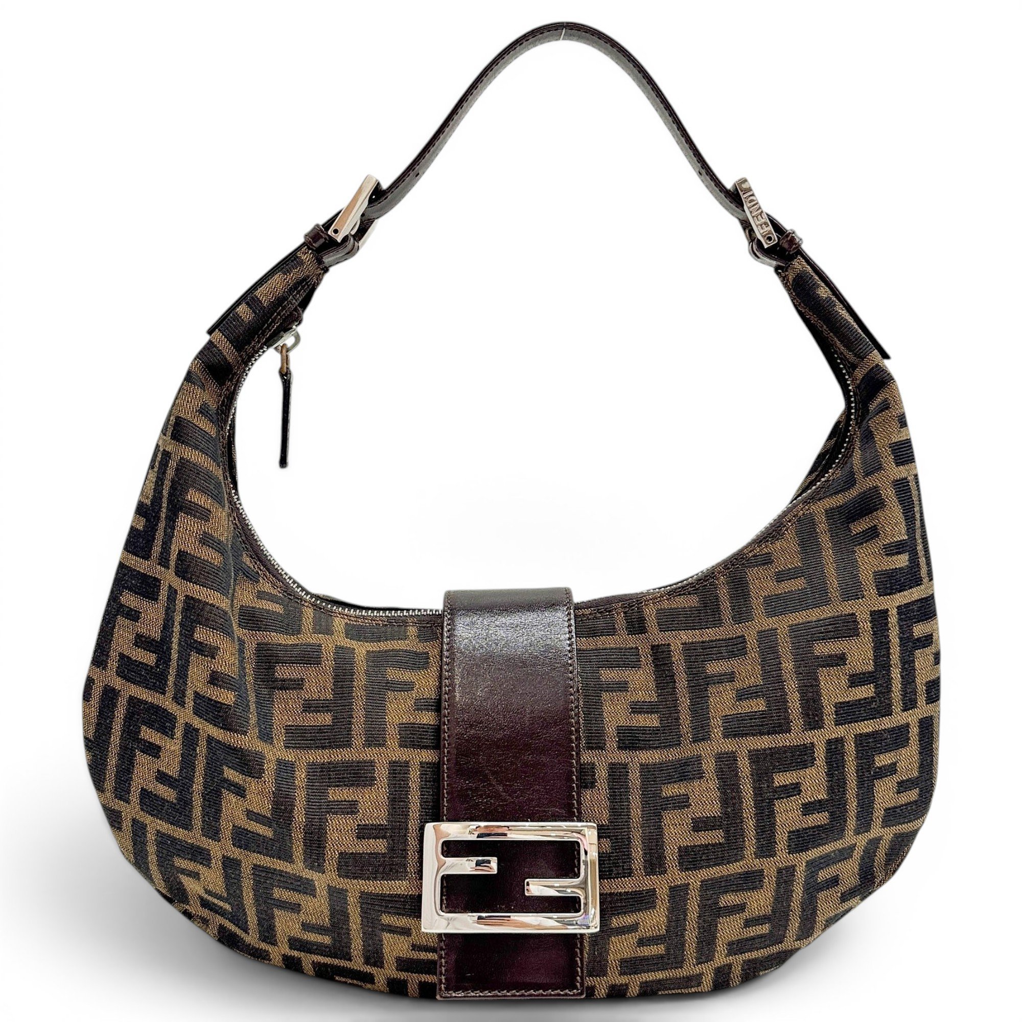 Croissant Vintage cloth handbag