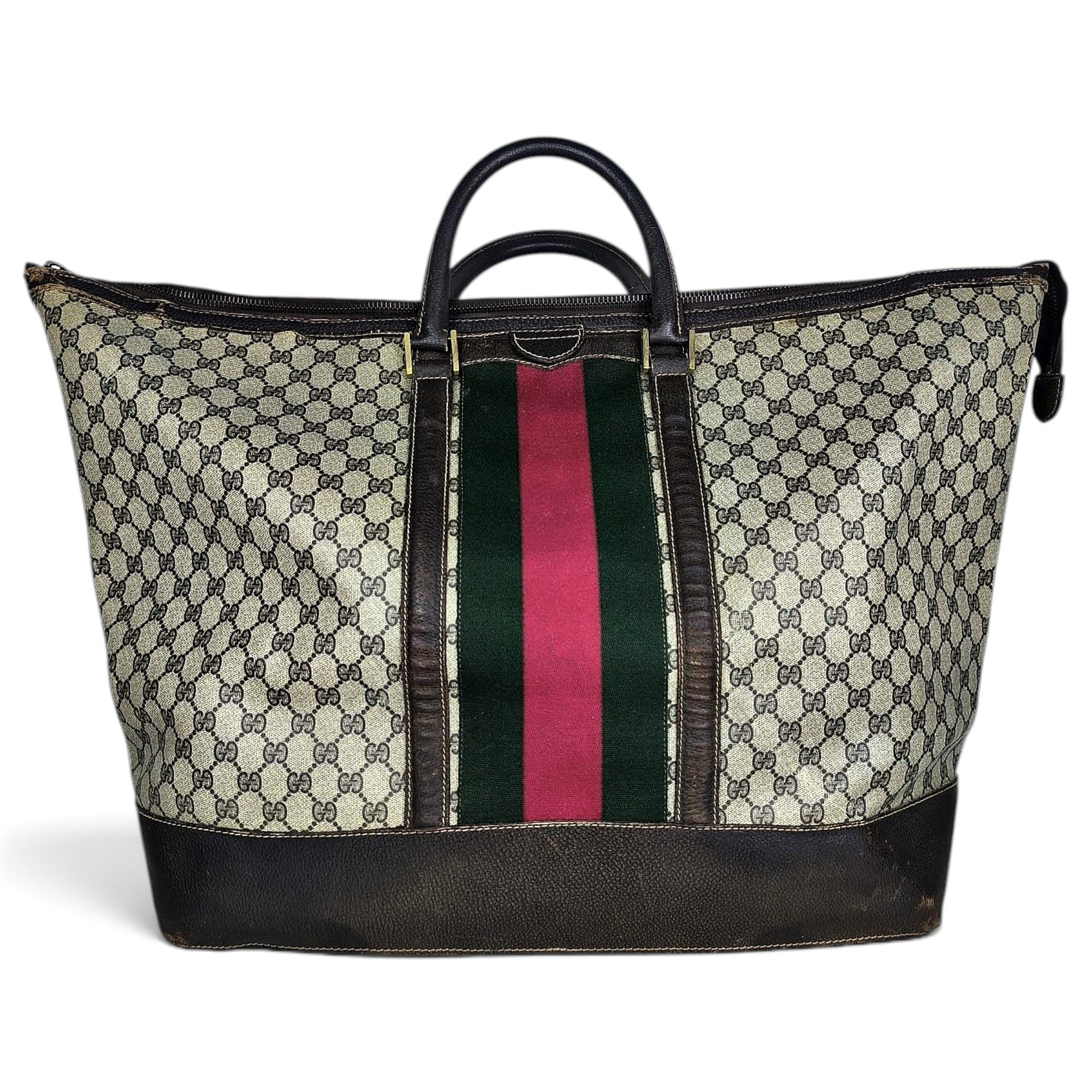 Ophidia leather travel bag