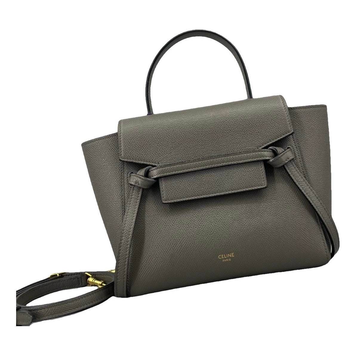 Belt leather handbag