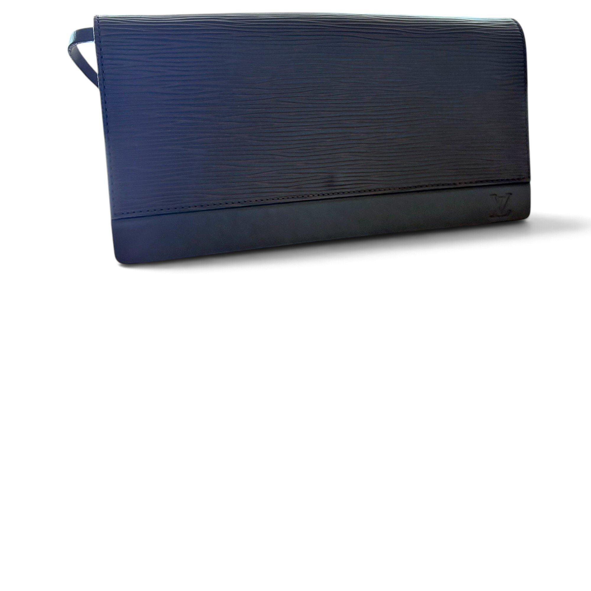 Leather clutch bag