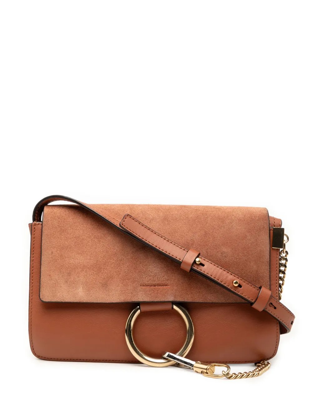 2002-2026 Small Suede and Calfskin Faye crossbody bag