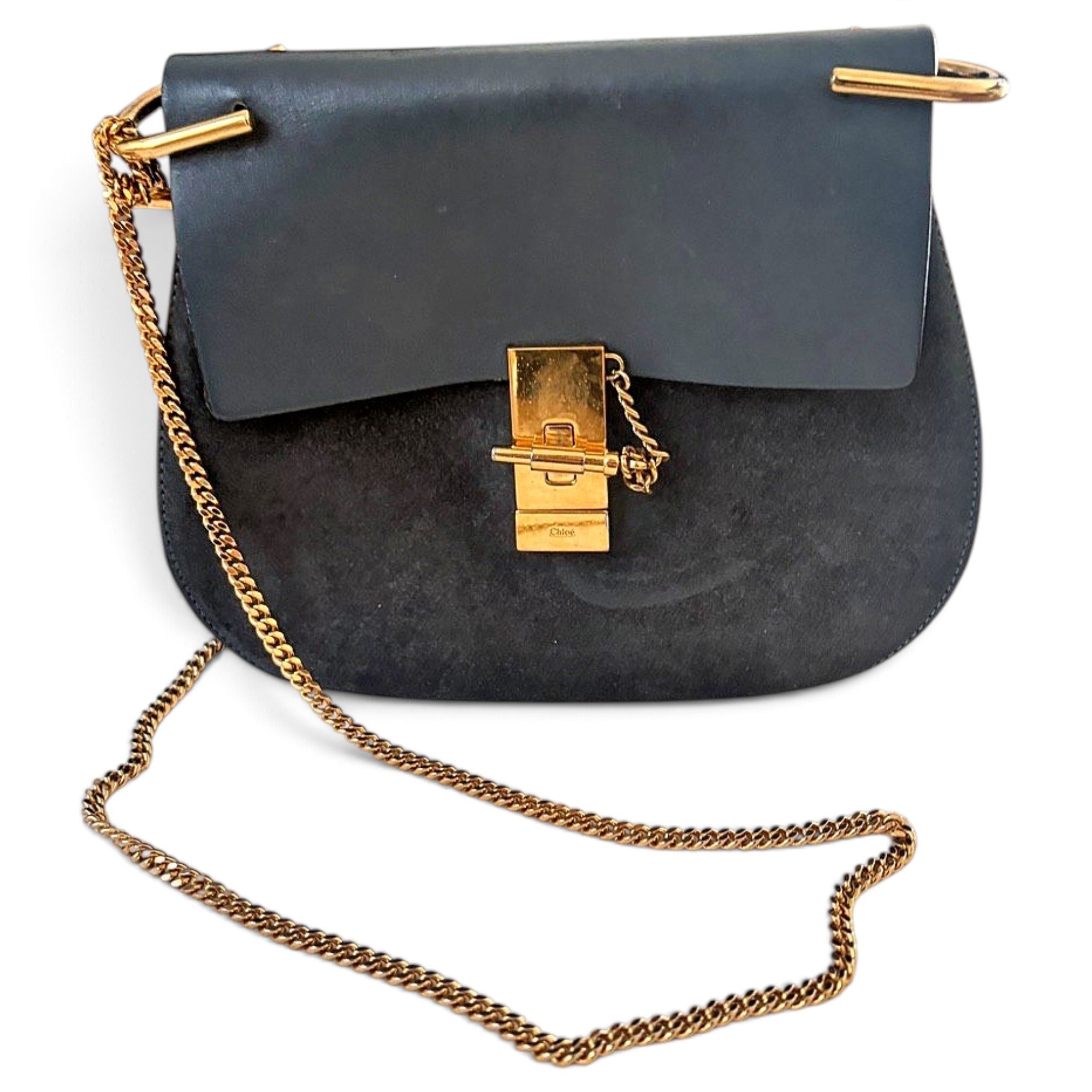 Drew leather handbag