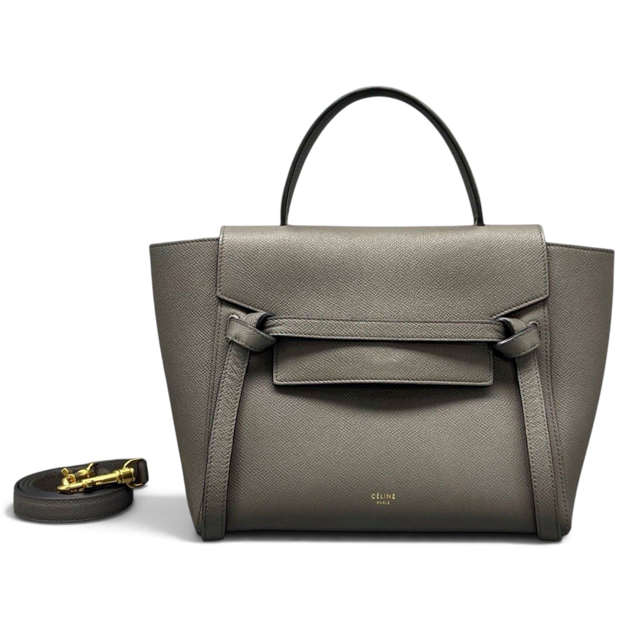 Belt leather handbag