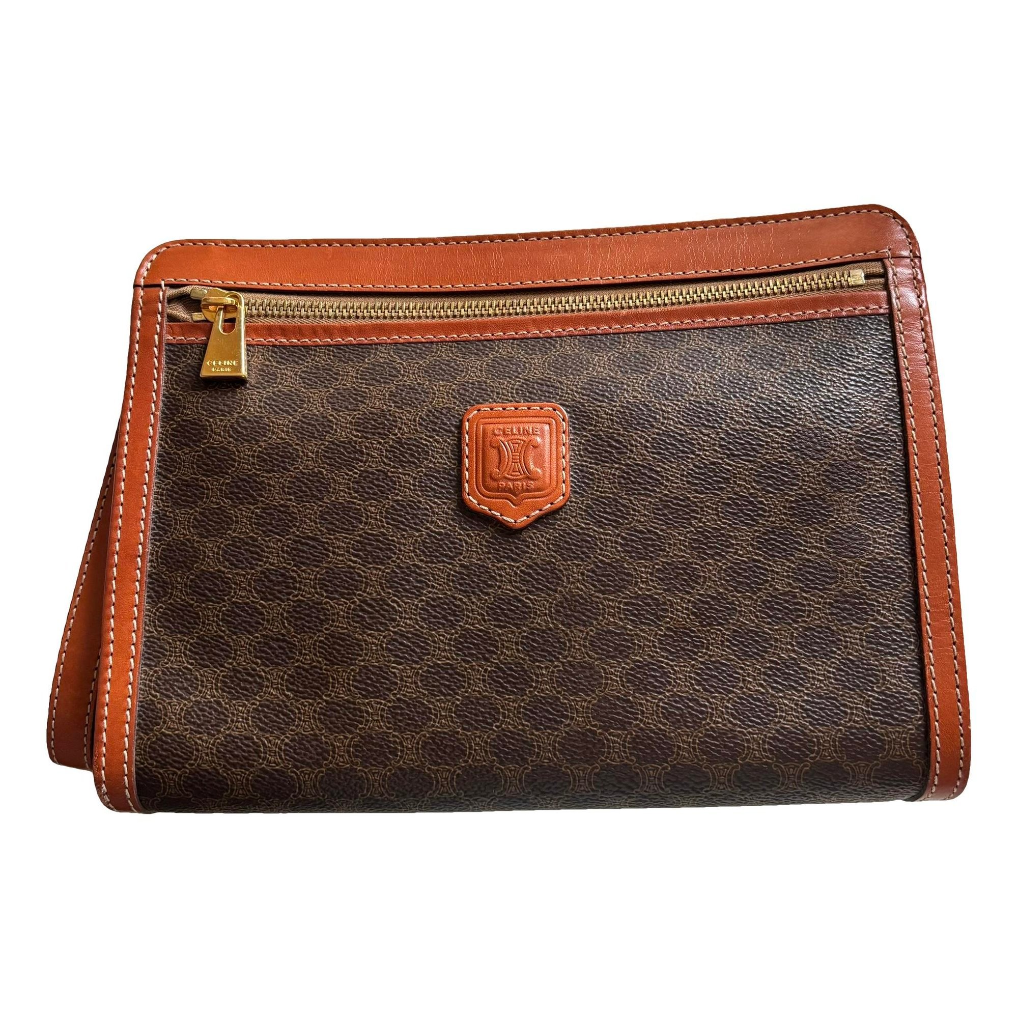 Triomphe Vintage cloth clutch bag