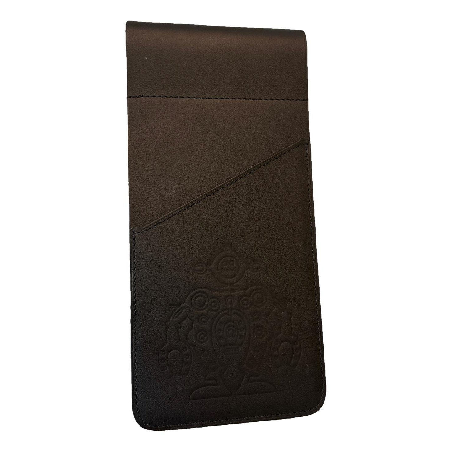 Leather clutch bag