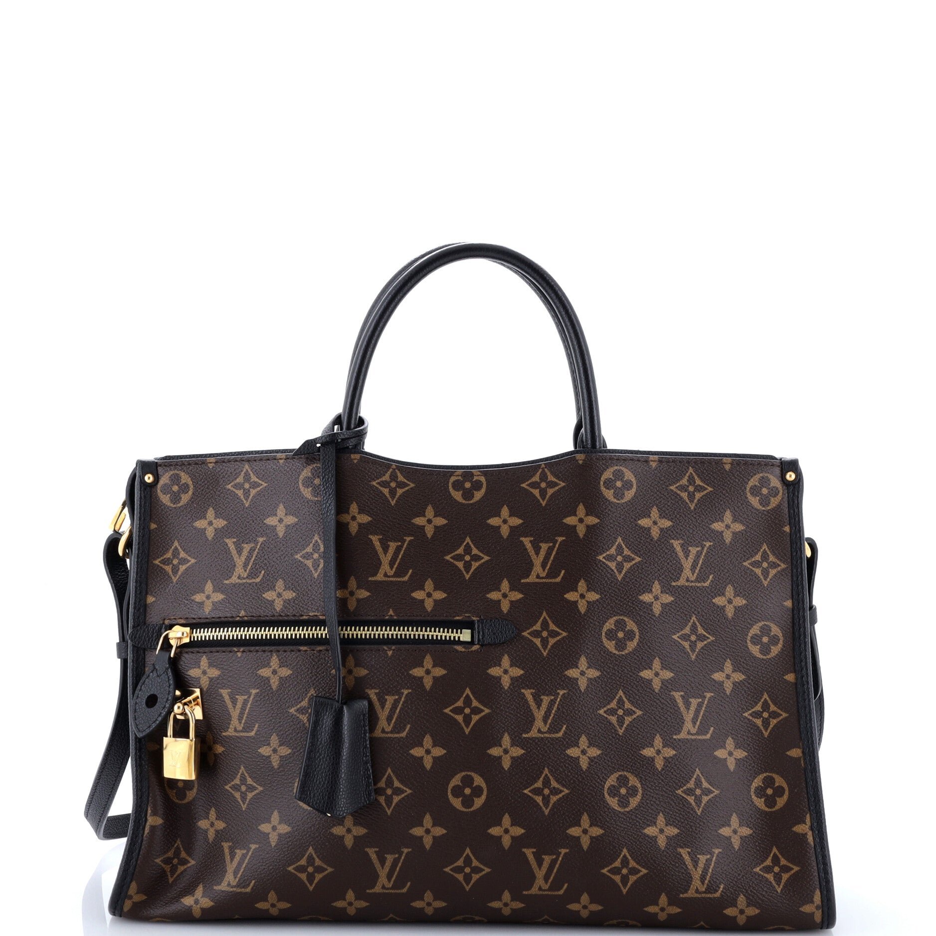 Popincourt NM Handbag Monogram Canvas with Leather MM
