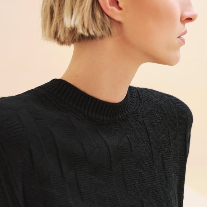 Noir Oversized Sweater Dress