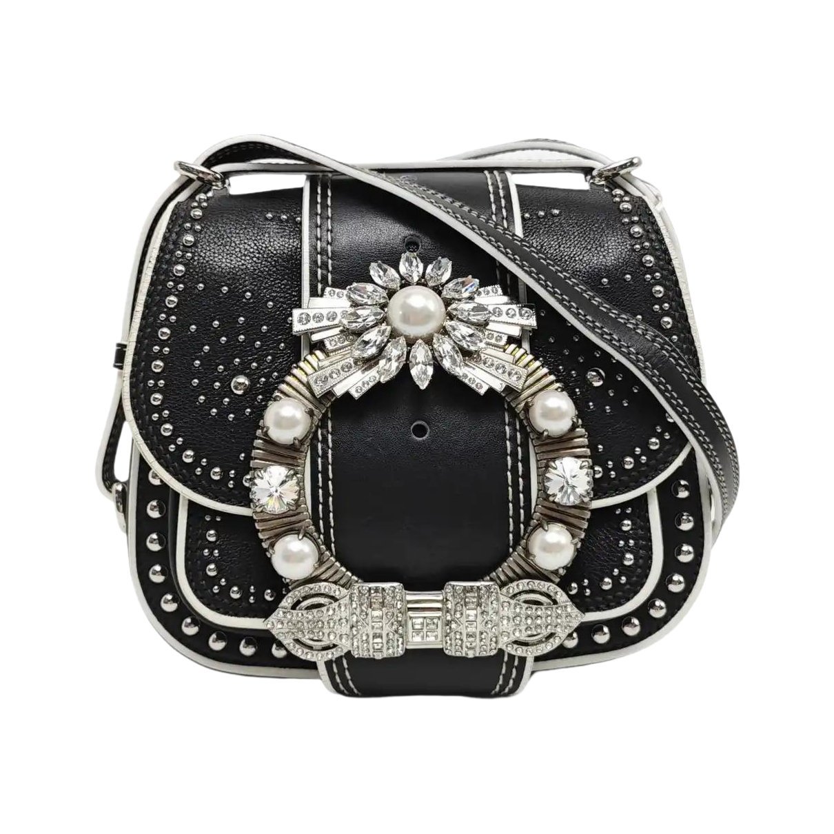 Miu Lady leather handbag