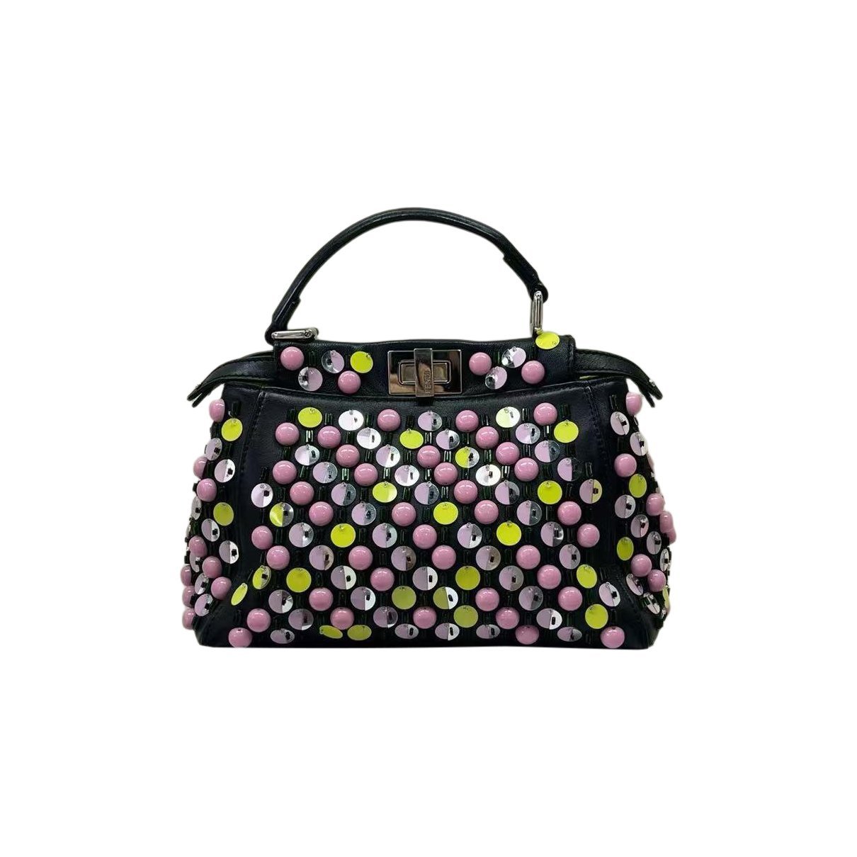 Peekaboo leather handbag