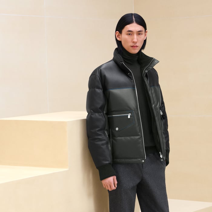 Kaki Puffer Coat