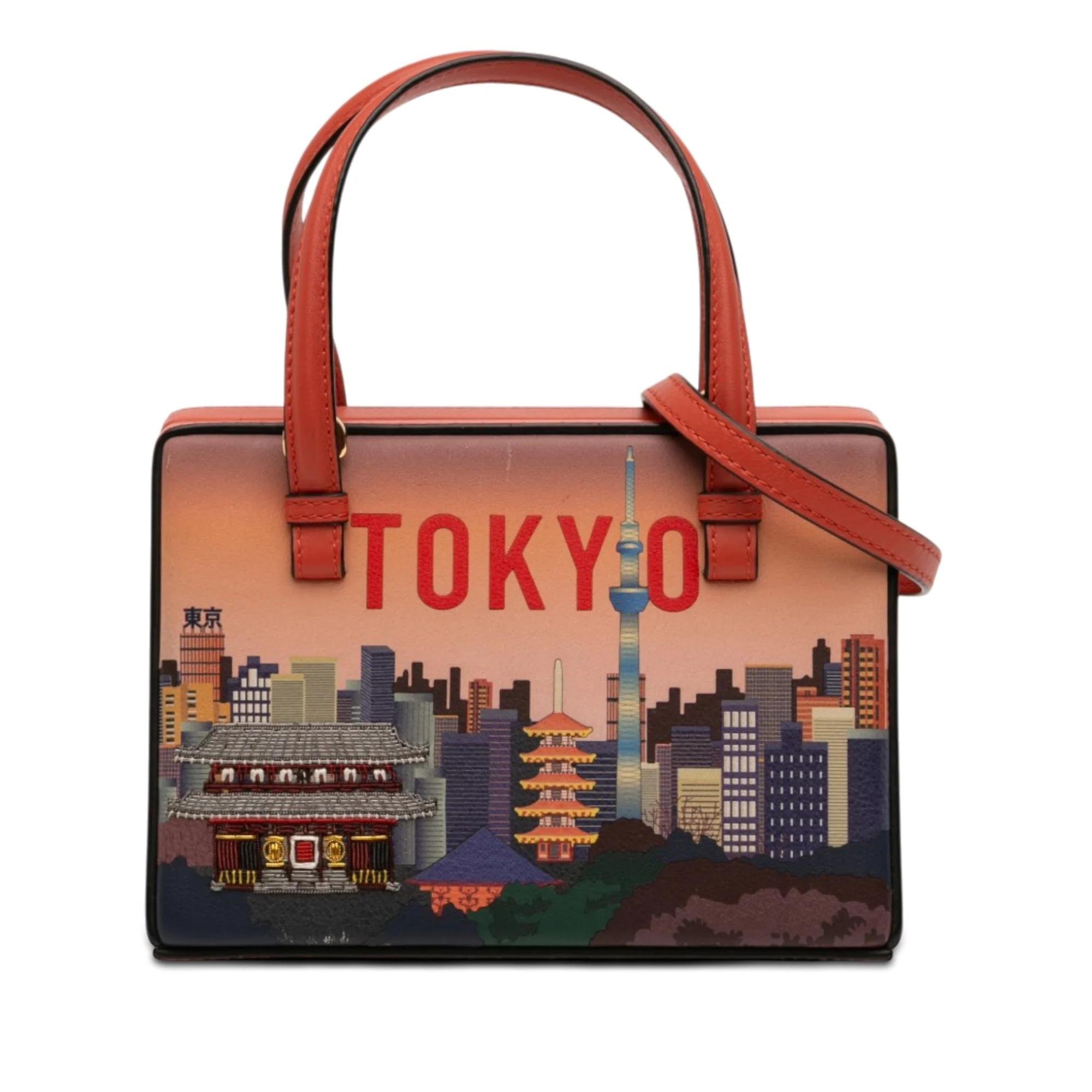 Postal leather handbag