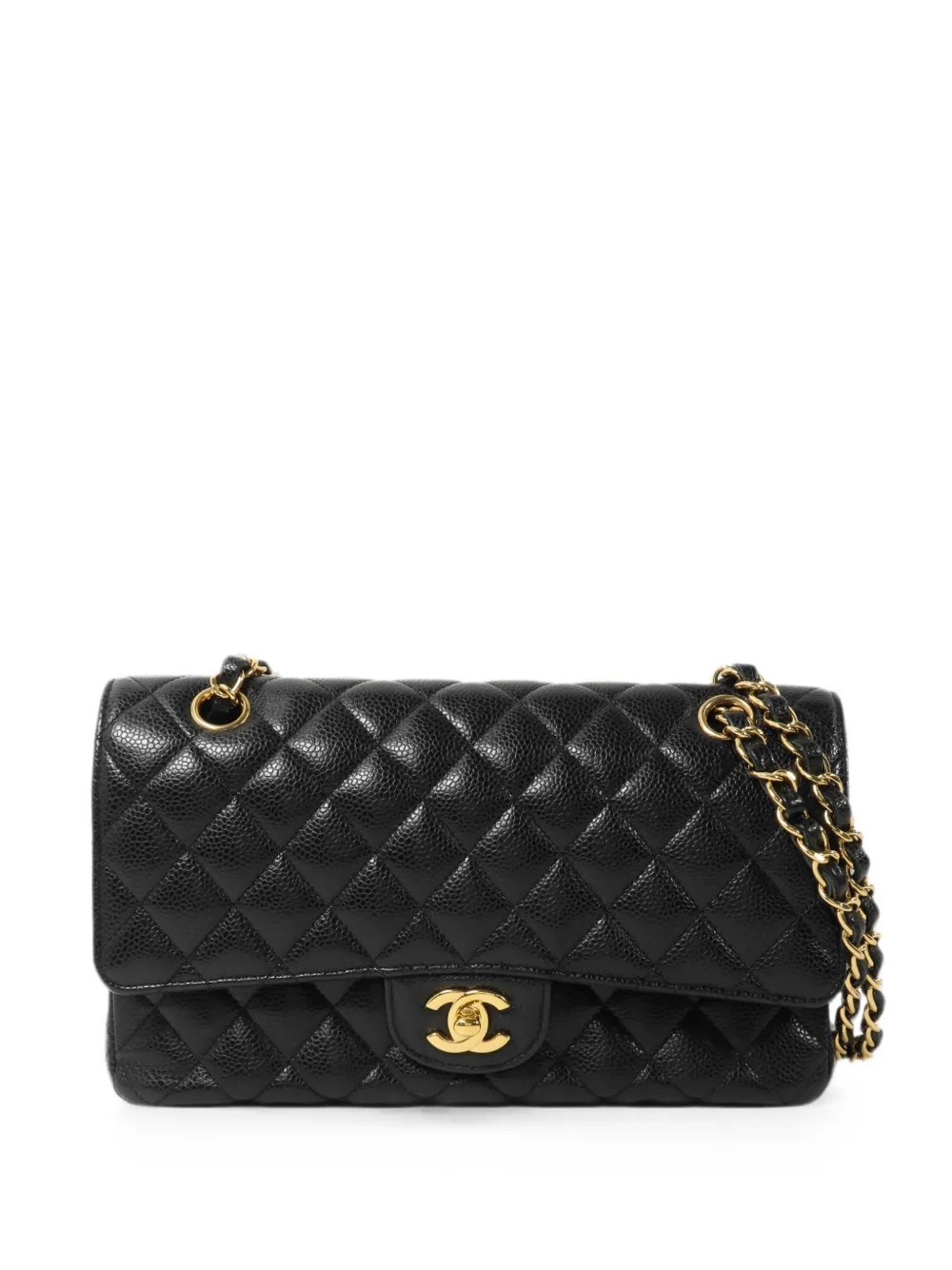 CC turn-lock shoulder bag