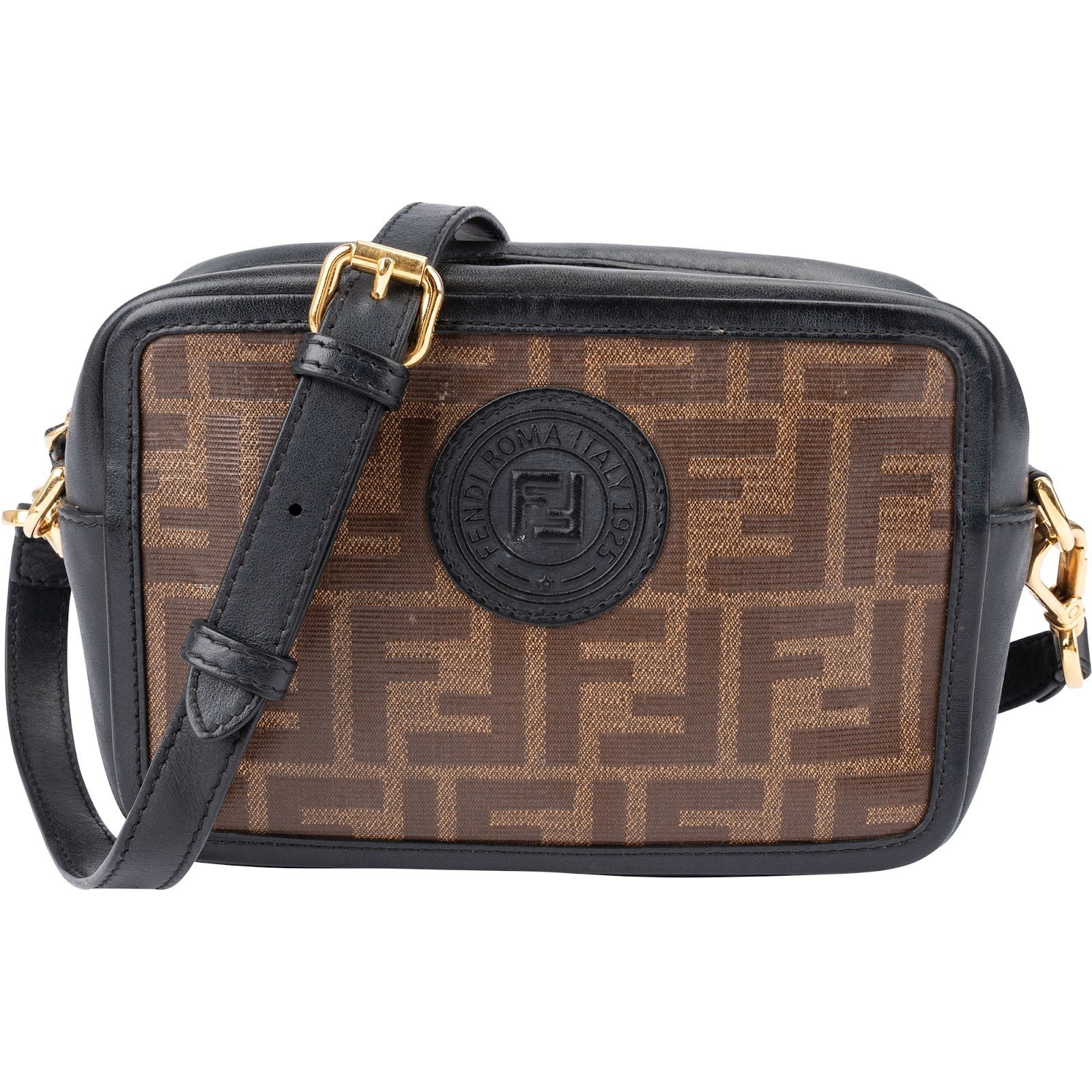 FF leather crossbody bag