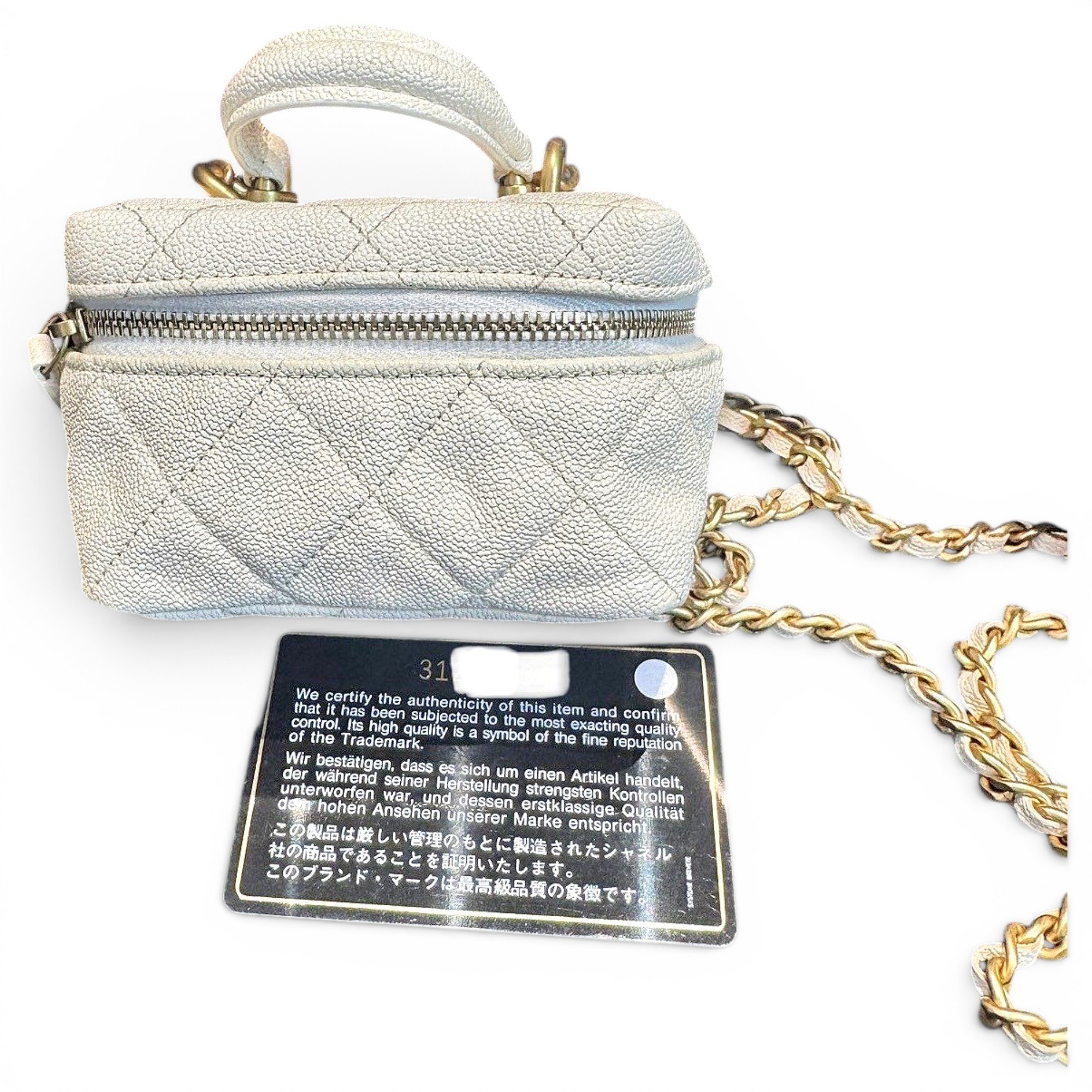 Trendy CC Vanity leather handbag