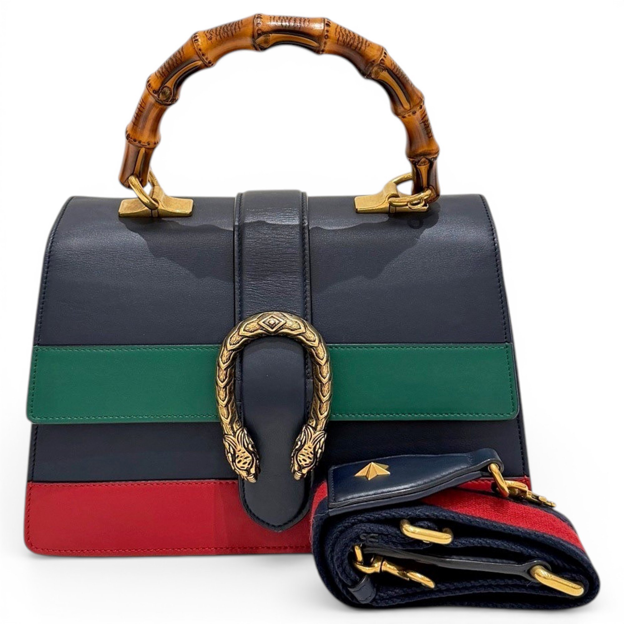 Dionysus Bamboo leather handbag