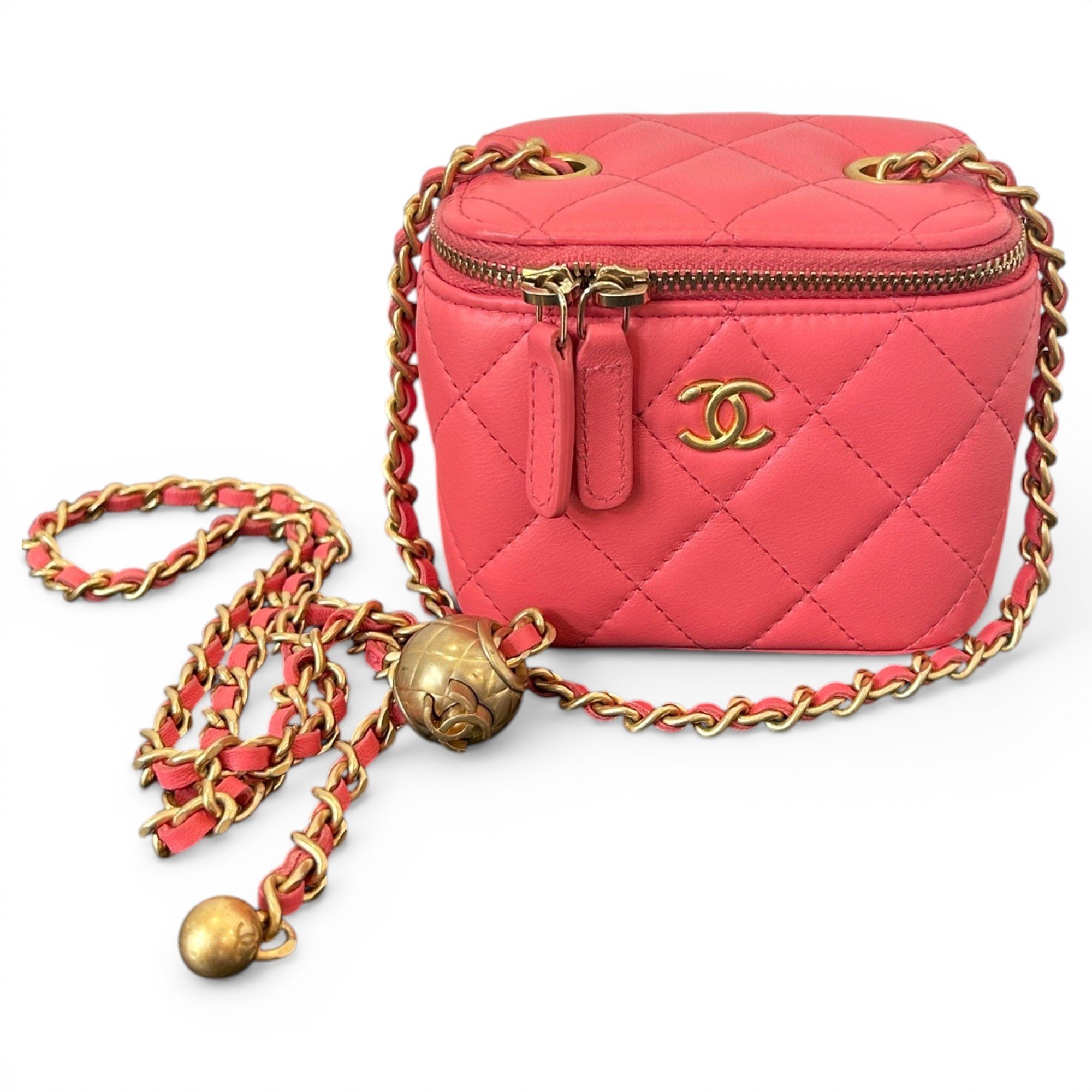 Trendy CC Vanity leather handbag