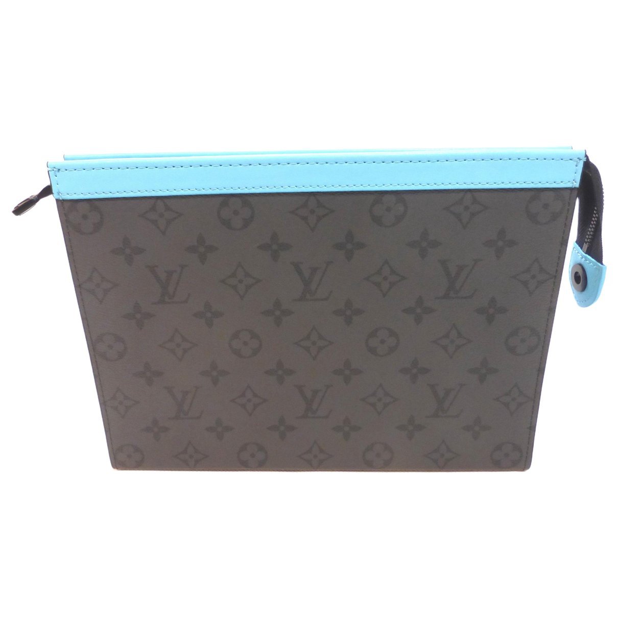 Leather clutch bag
