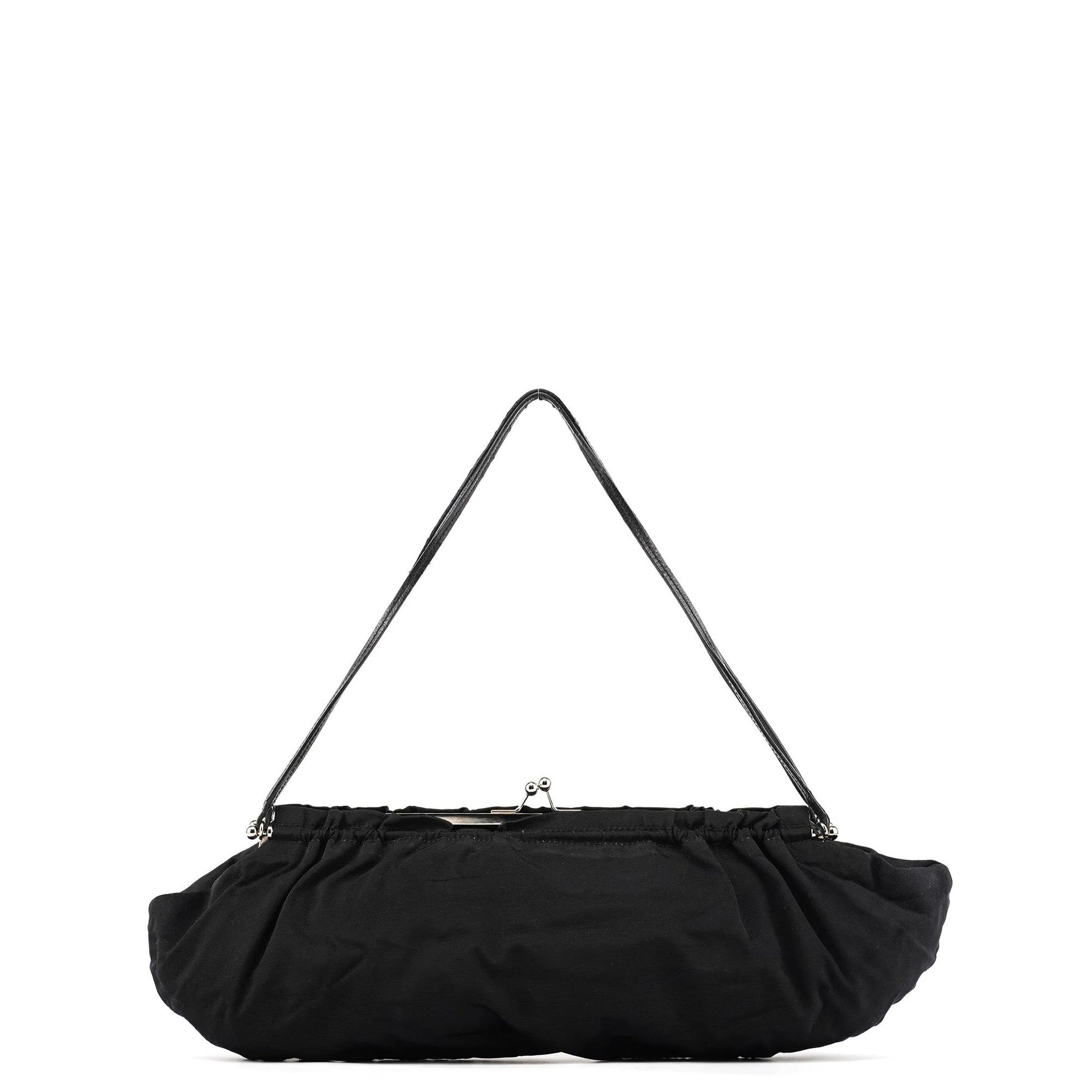 Pocket leather handbag