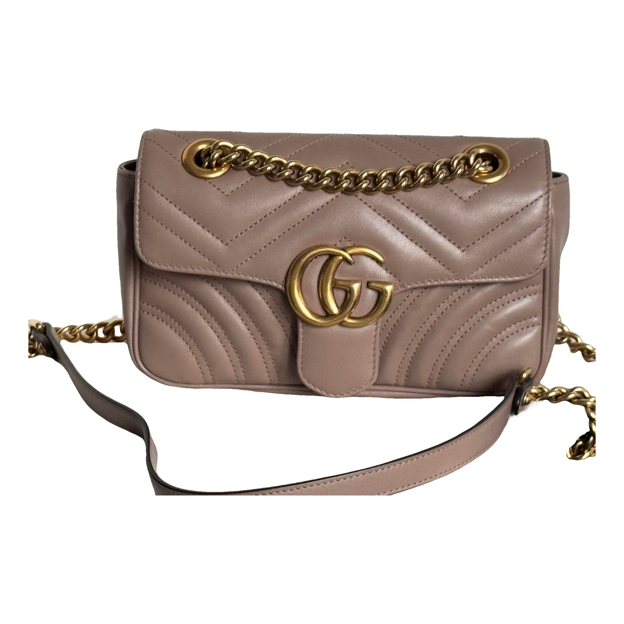 GG Marmont Flap leather crossbody bag
