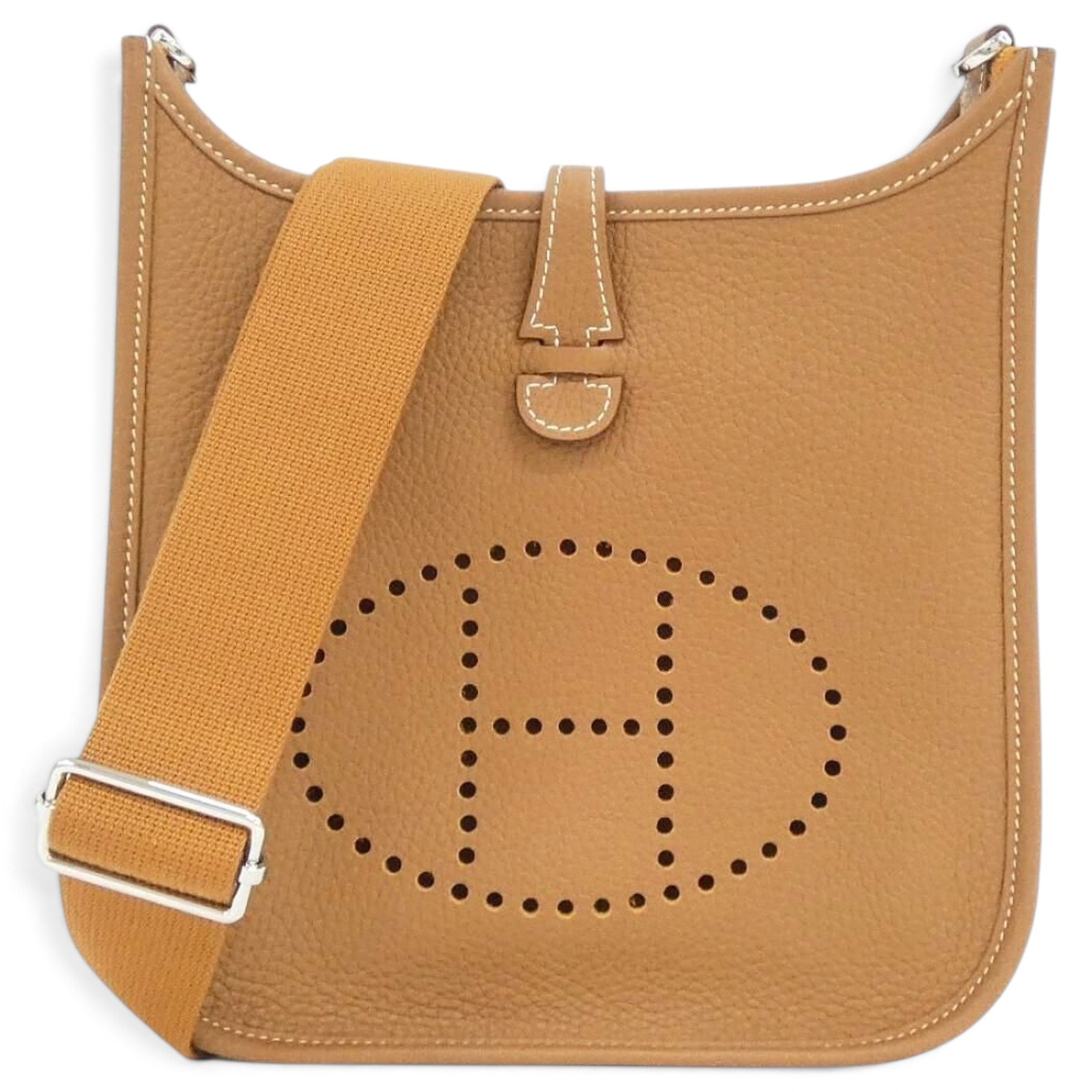 Hermes Evelyne Handbag Clemence Leather