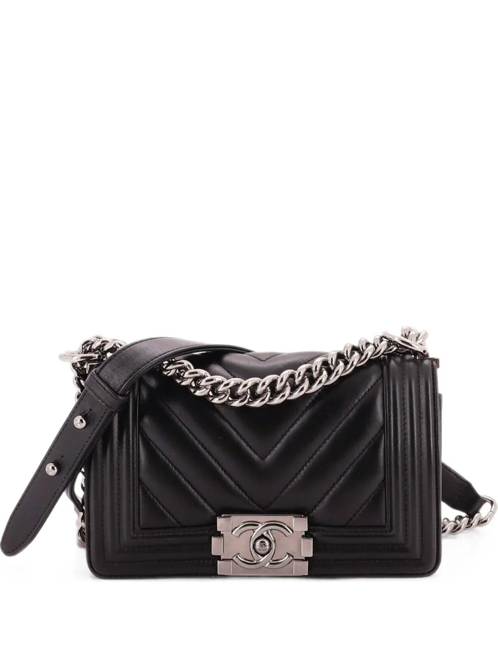 Boy Flap Bag Chevron Lambskin Small shoulder bag