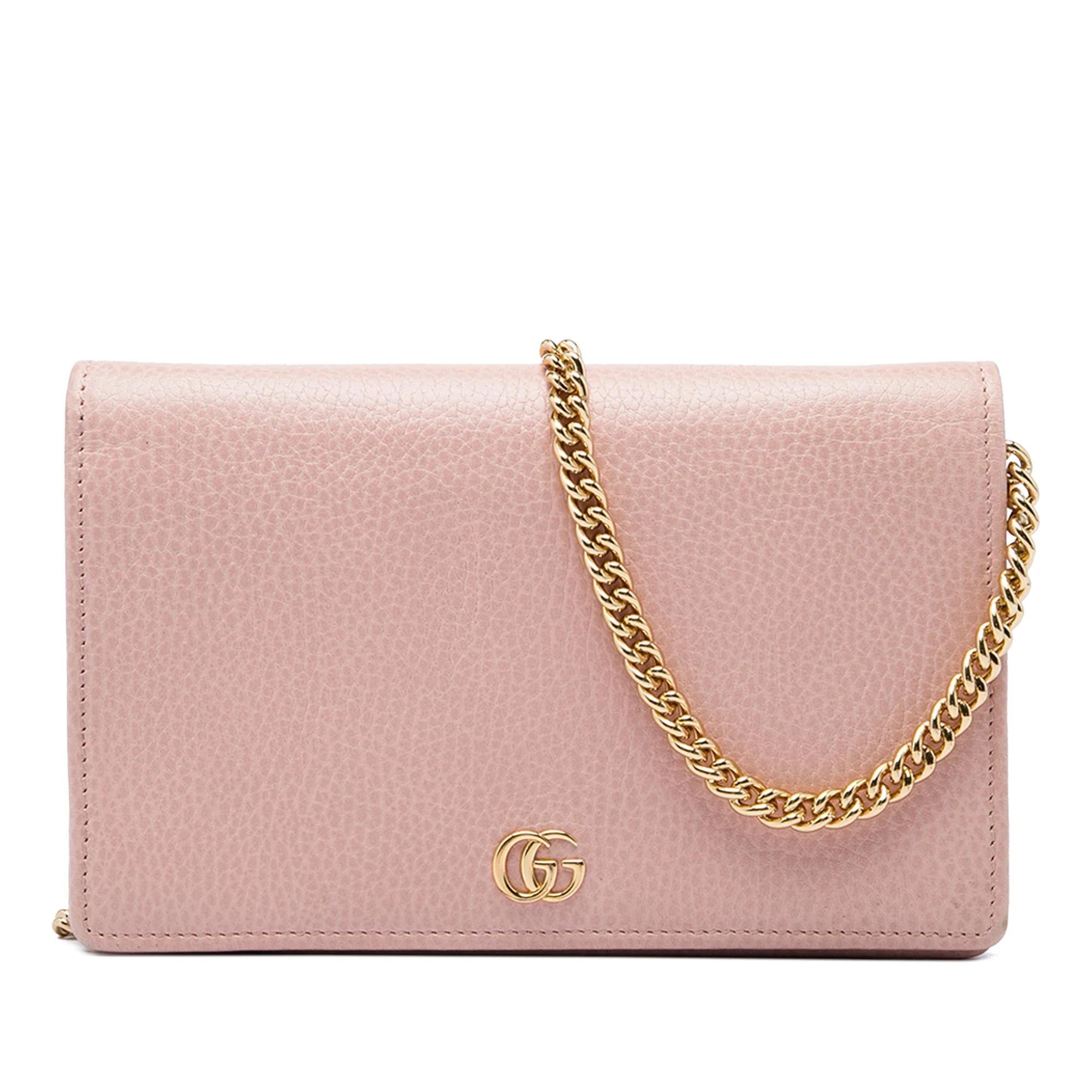 Gucci GG Marmont pony-style calfskin handbag