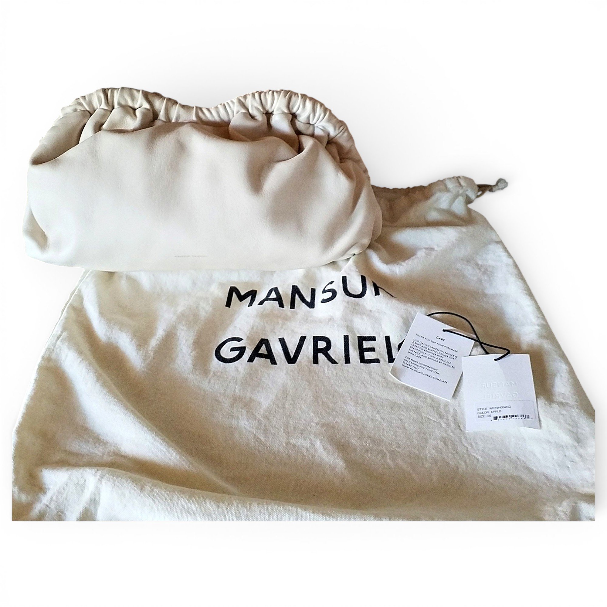 Mansur Gavriel Cloud leather clutch bag