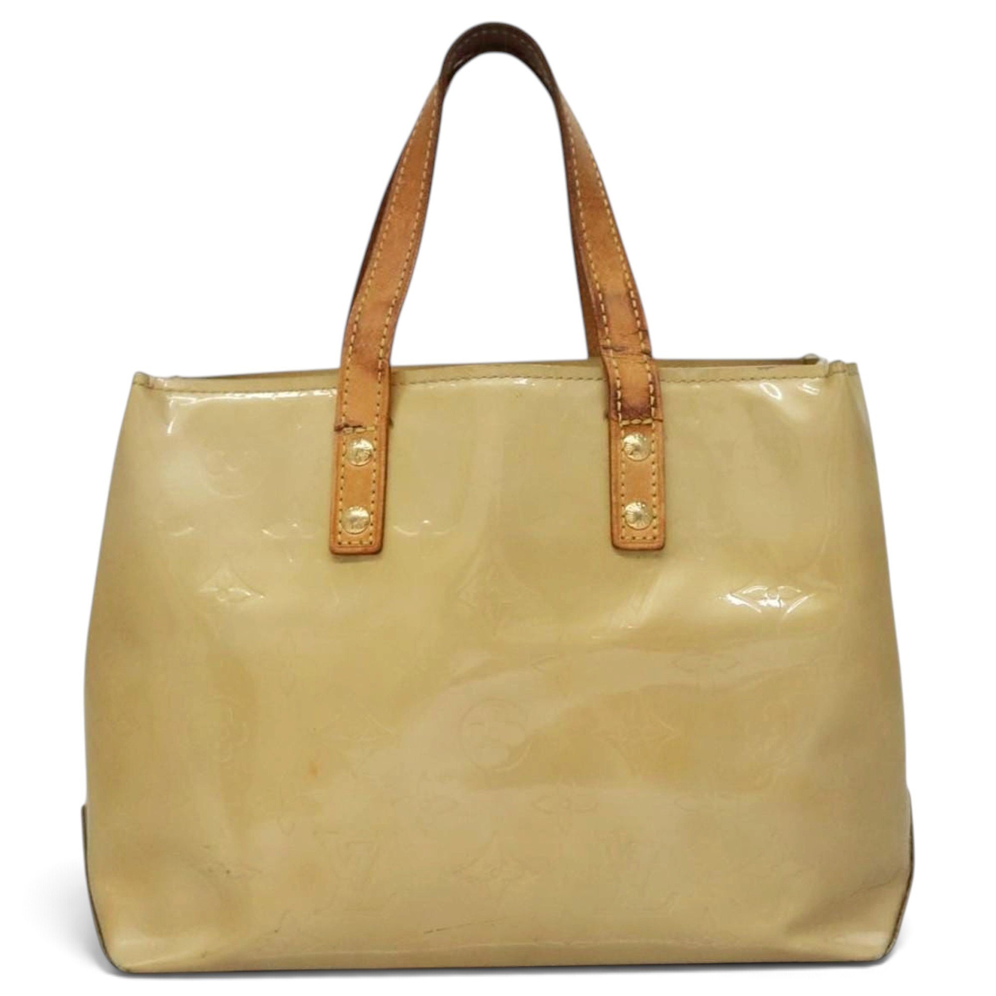 Reade patent leather handbag