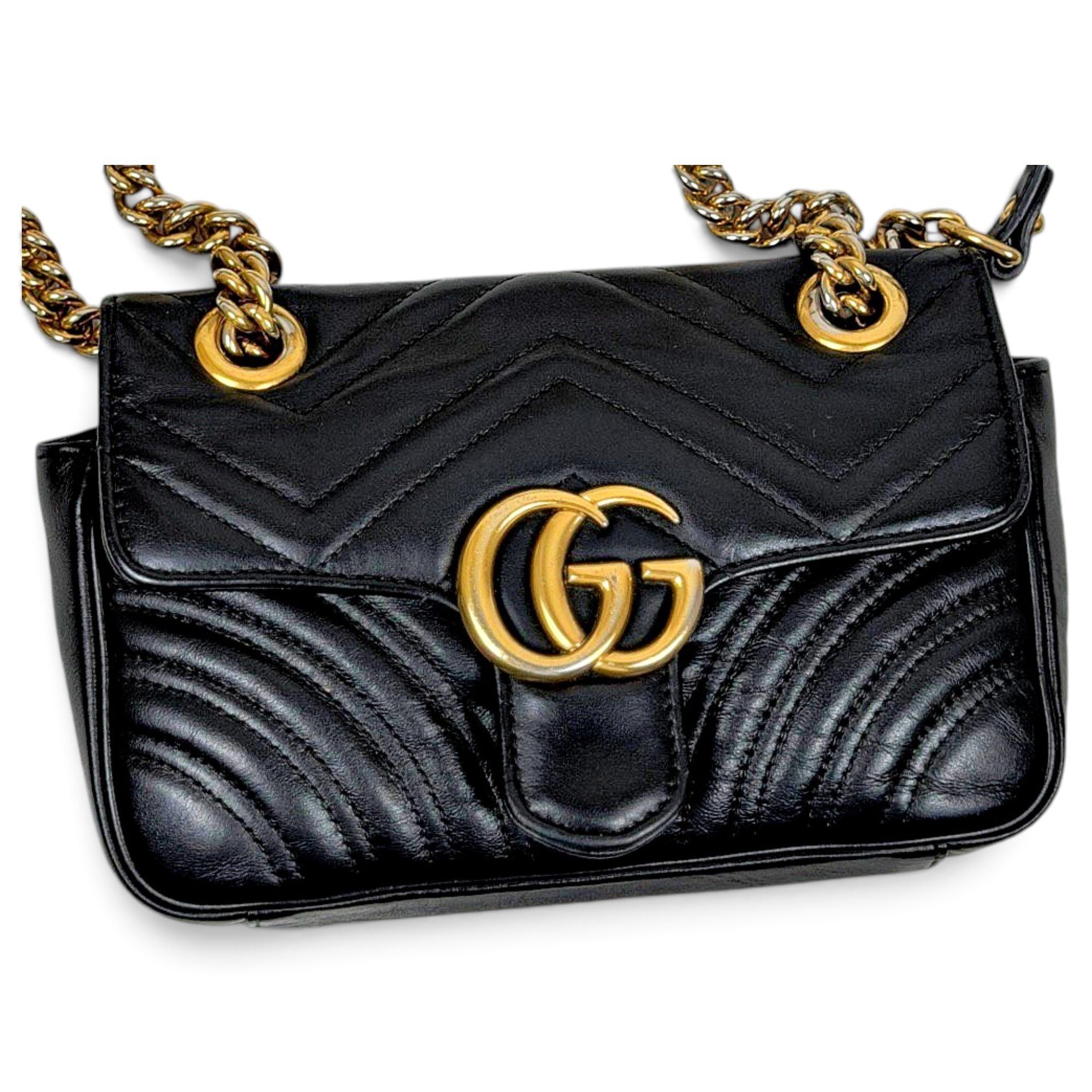 GG Marmont Flap leather crossbody bag