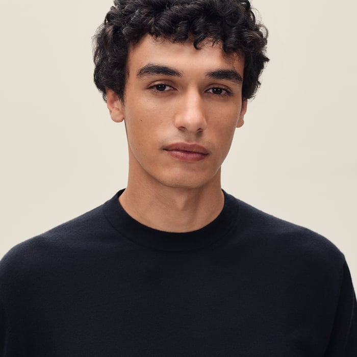 Marine "Detail H" Crewneck Sweater