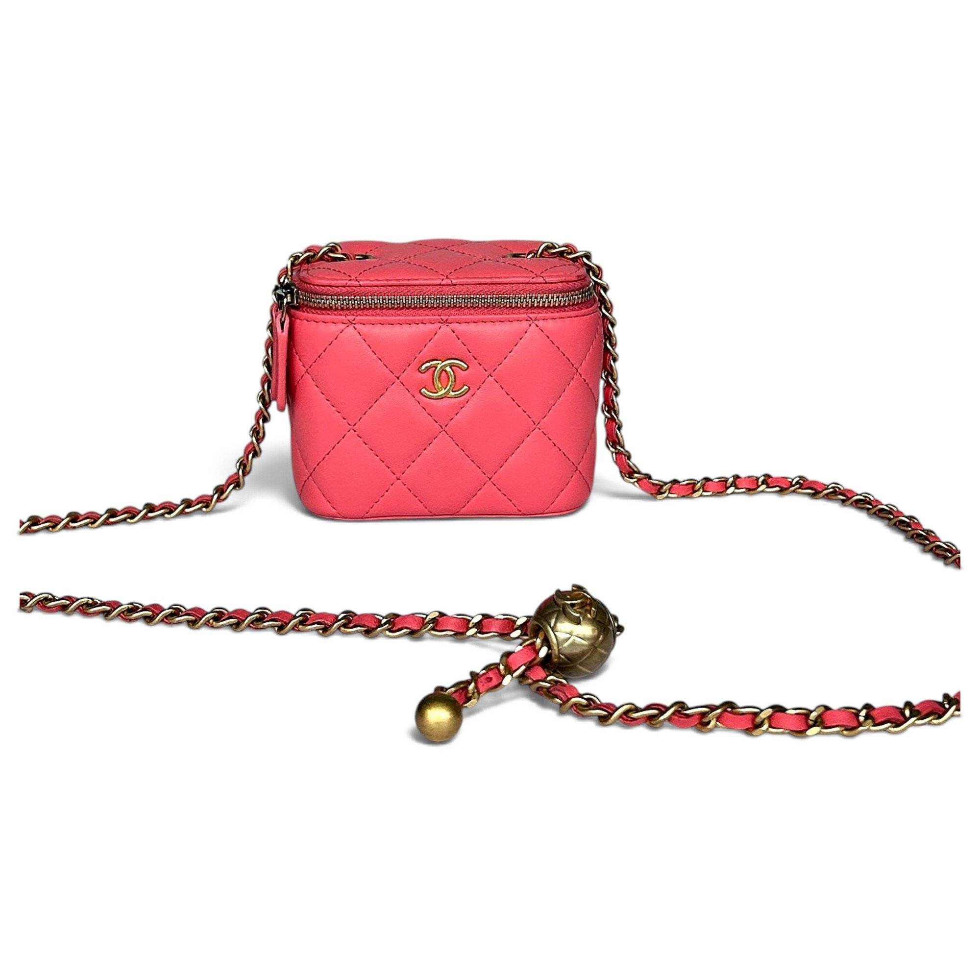 Trendy CC Vanity leather handbag