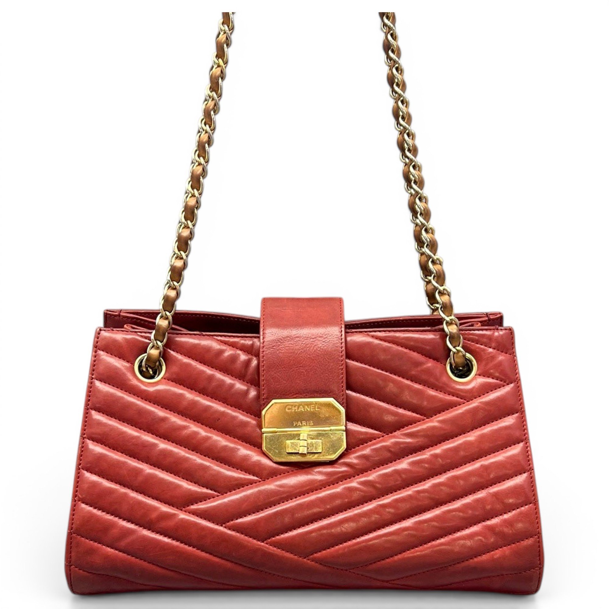 Leather tote