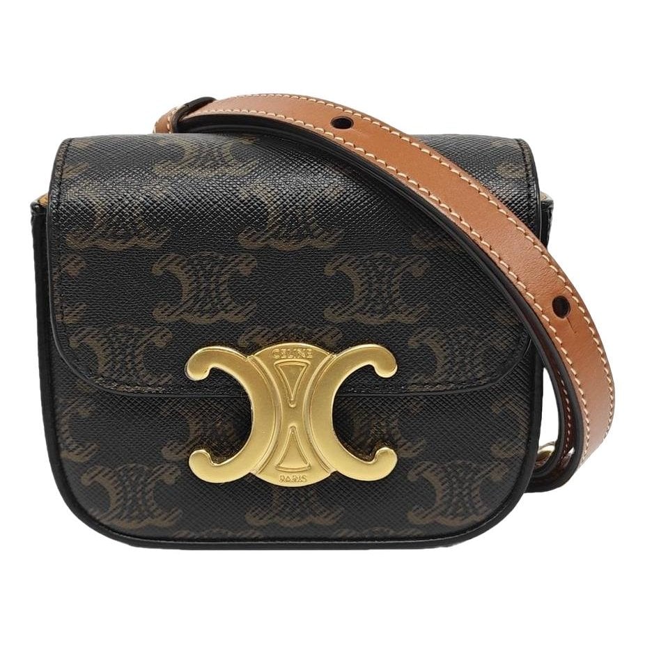 Triomphe leather handbag