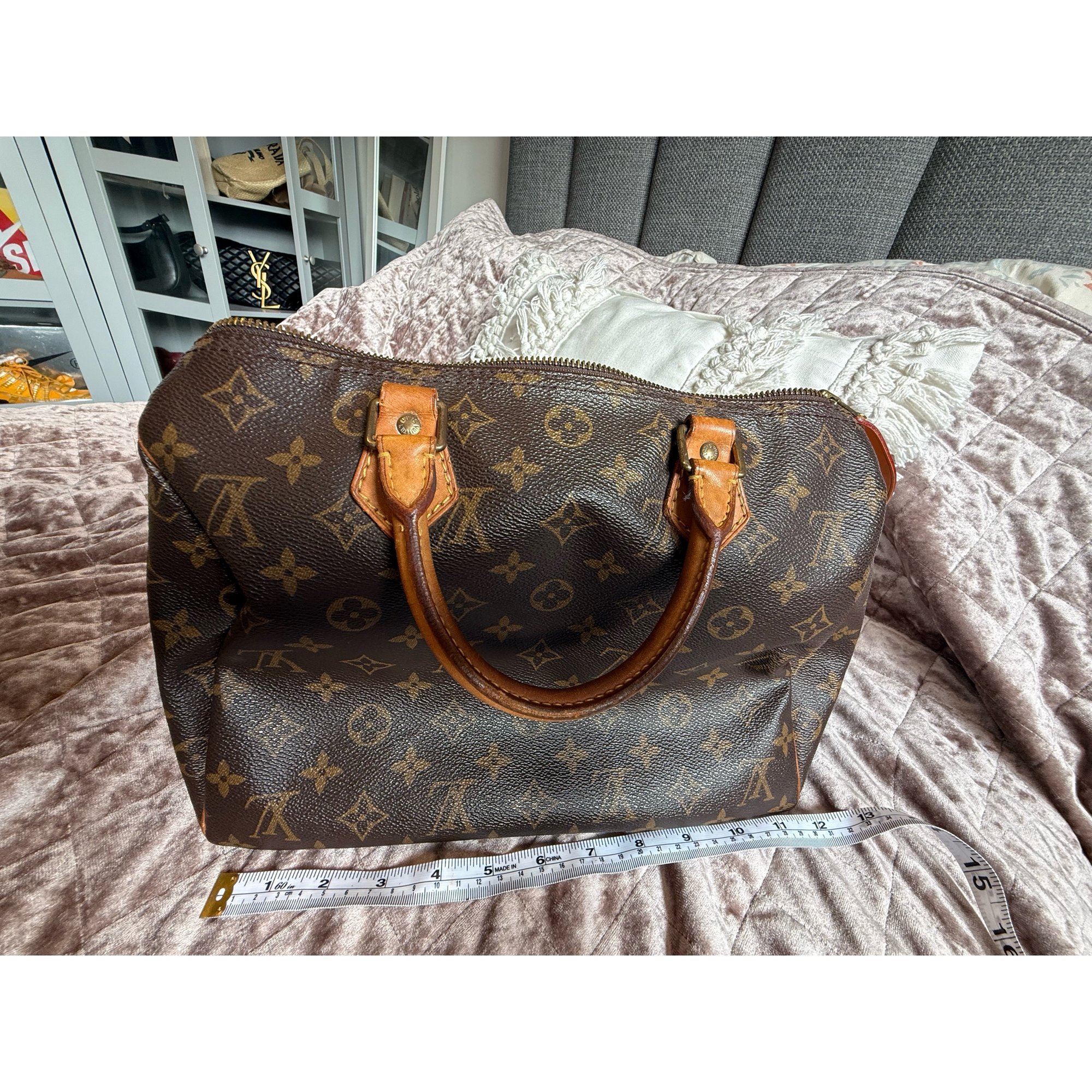Louis Vuitton Speedy leather handbag