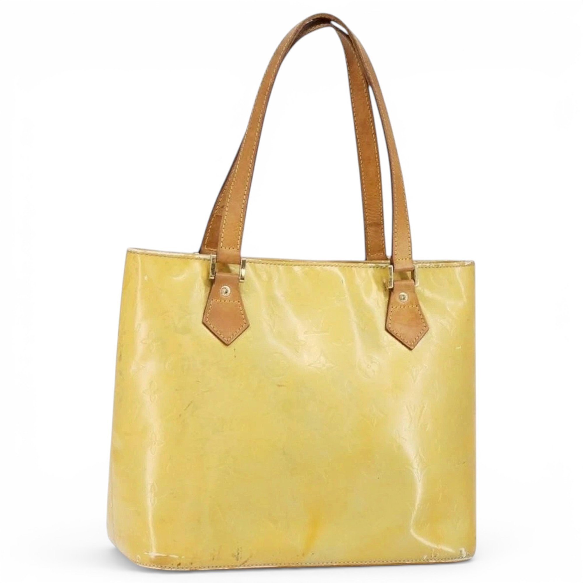 Patent leather handbag