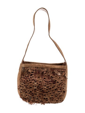 Ferragamo Suede Shoulder Bag