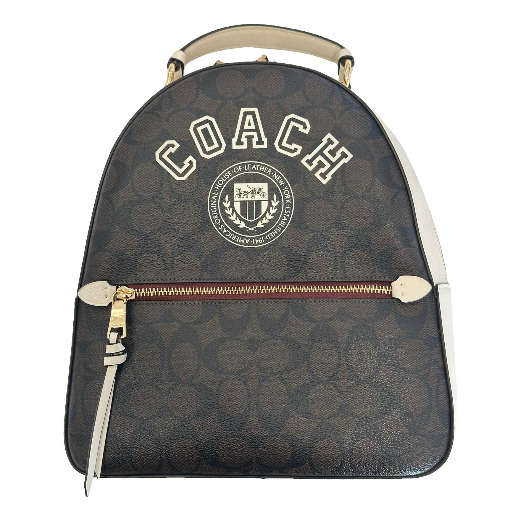Leather backpack