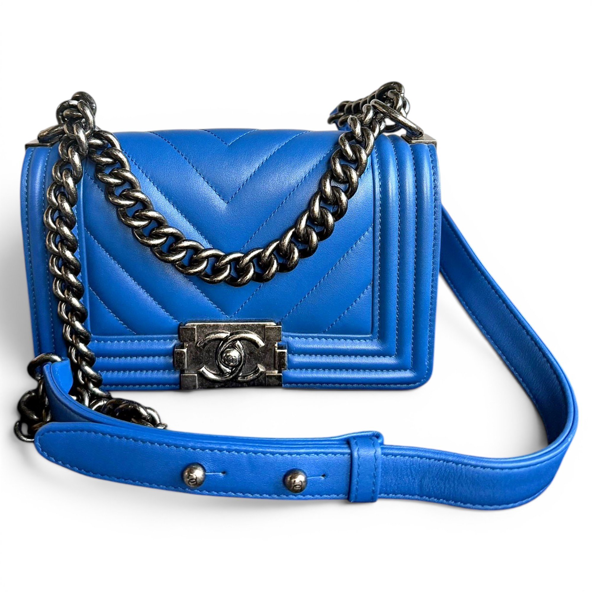 Boy leather crossbody bag
