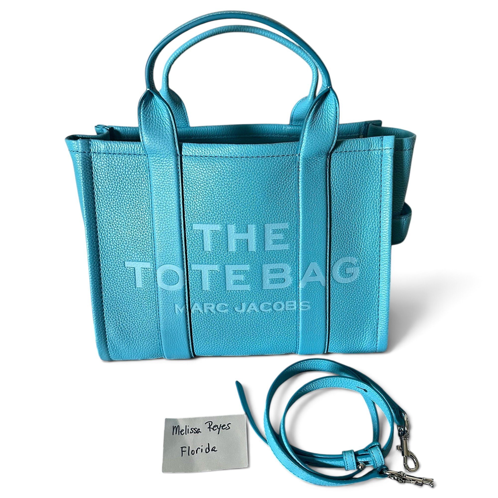 The Tag Tote leather tote