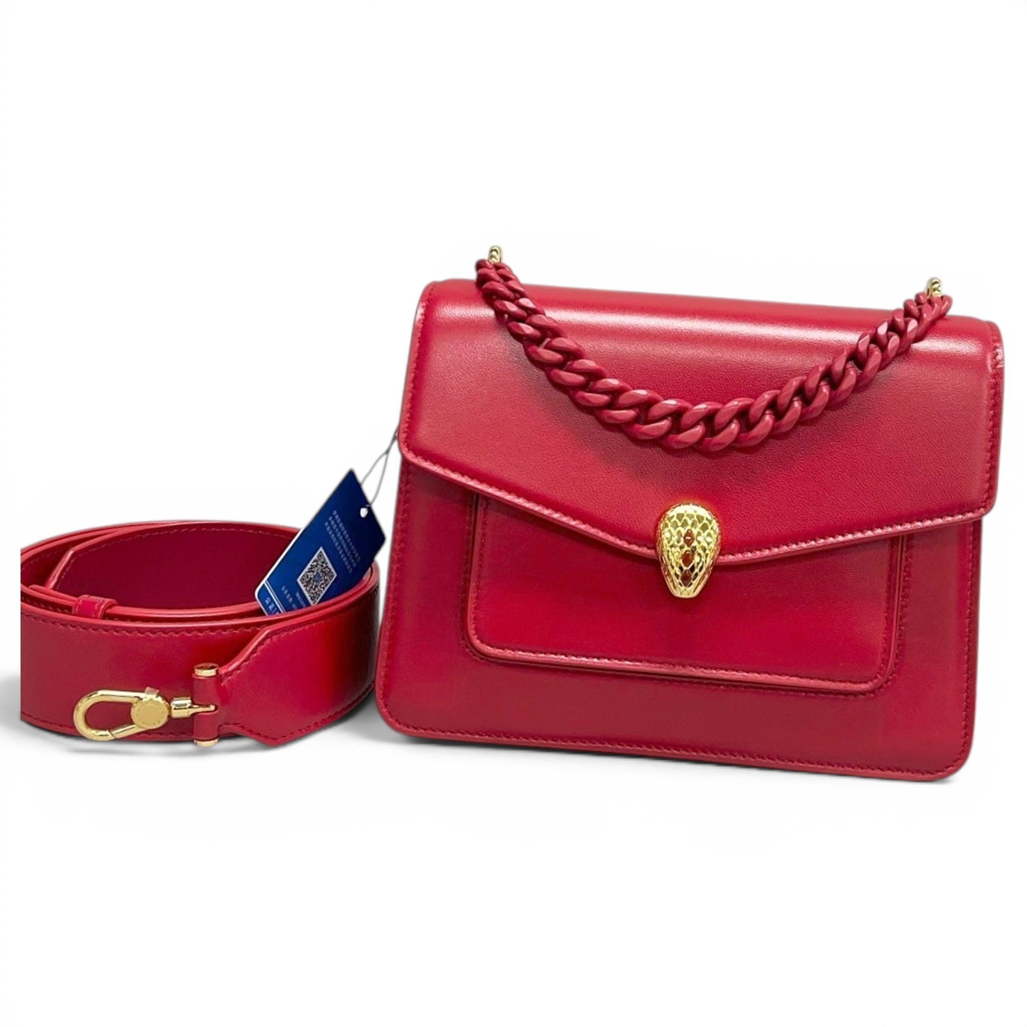 Bvlgari Serpenti leather handbag